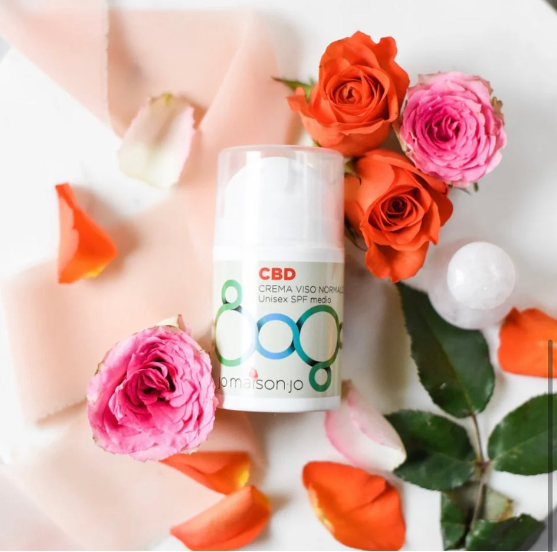 CBD subalansuojantis veido kremas su vidutiniu SPF Crema Viso Normalizzante Unisex